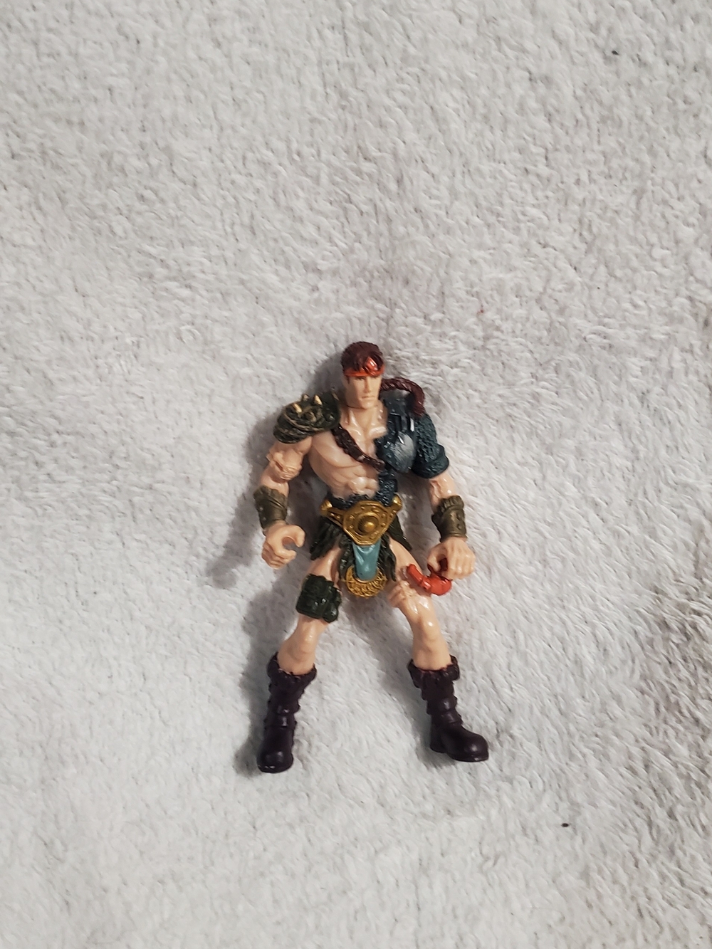 Chap Mei Warrior Action Figure - Green, Gold, Brown
